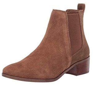 Steve Madden Dover Bootie in Cognac Suede